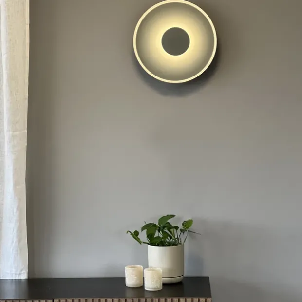 Lydia LED vegglampe 35cm grå