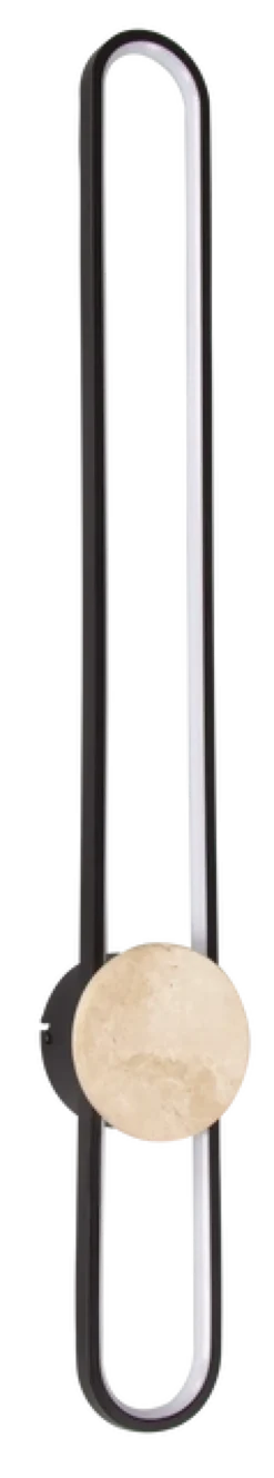Lyon LED vegglampe 90cm sort
