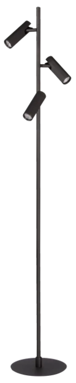 Lyra leselampe gulv 3lys 150cm sort