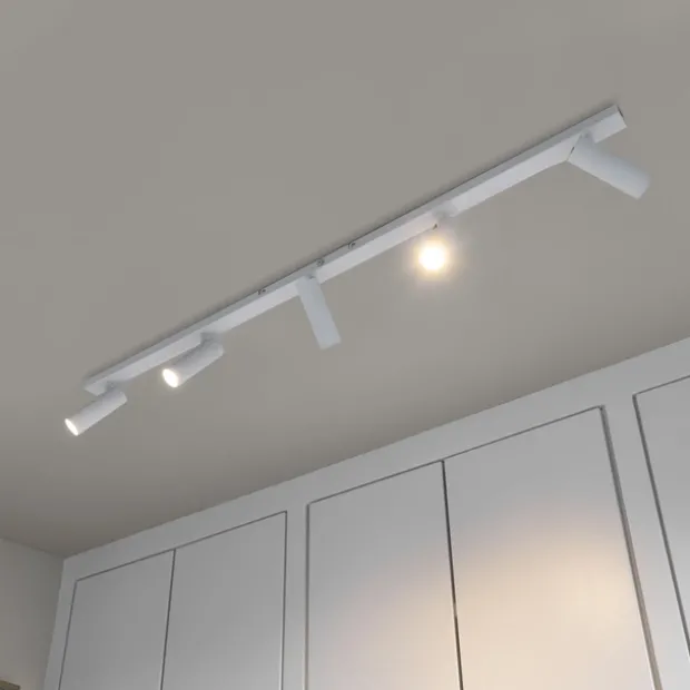 Lyra skinne 5lys 115cm hvit