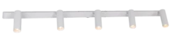 Lyra skinne 5lys 115cm hvit