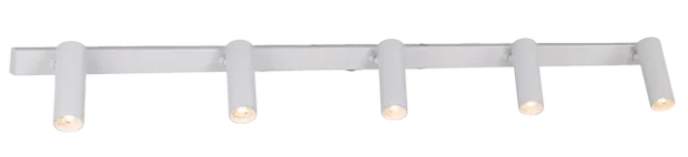 Lyra skinne 5lys 115cm hvit