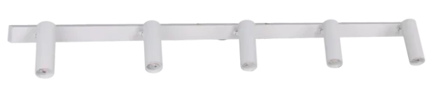 Lyra skinne 5lys 115cm hvit