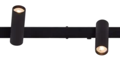Lyra skinne 5lys 115cm sort