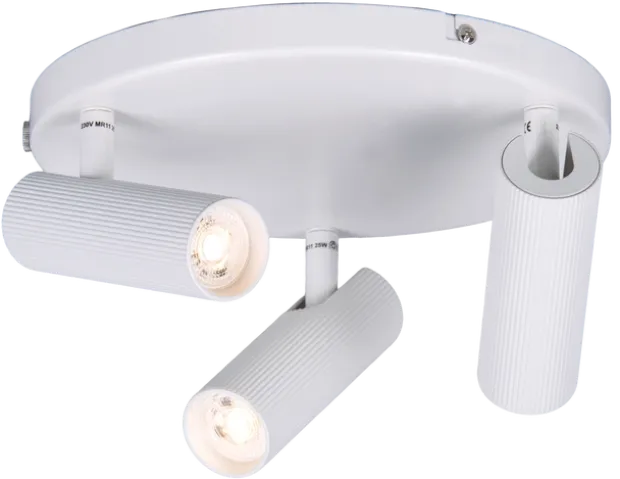 Lyra takspot 3lys 23cm hvit
