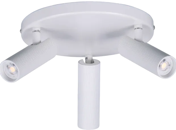 Lyra takspot 3lys 23cm hvit