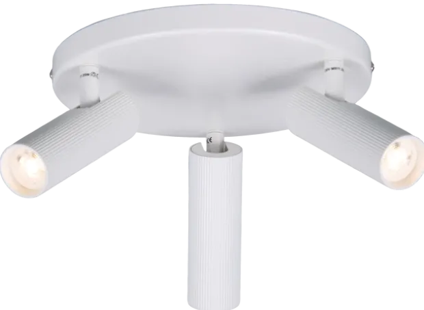 Lyra takspot 3lys 23cm hvit
