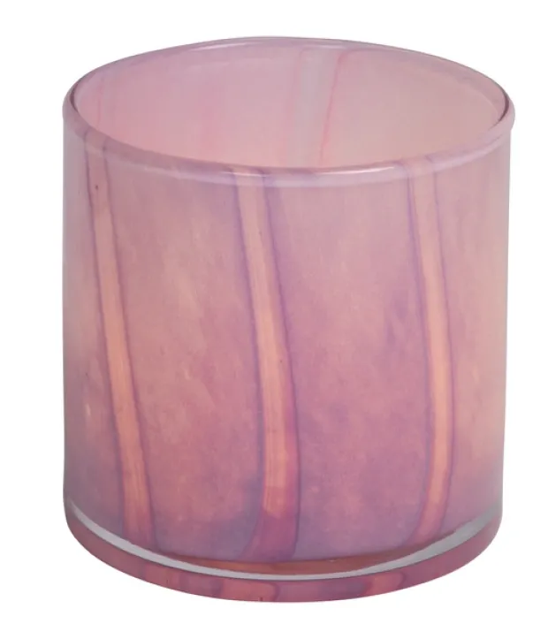 Lysglass 10cm lilla