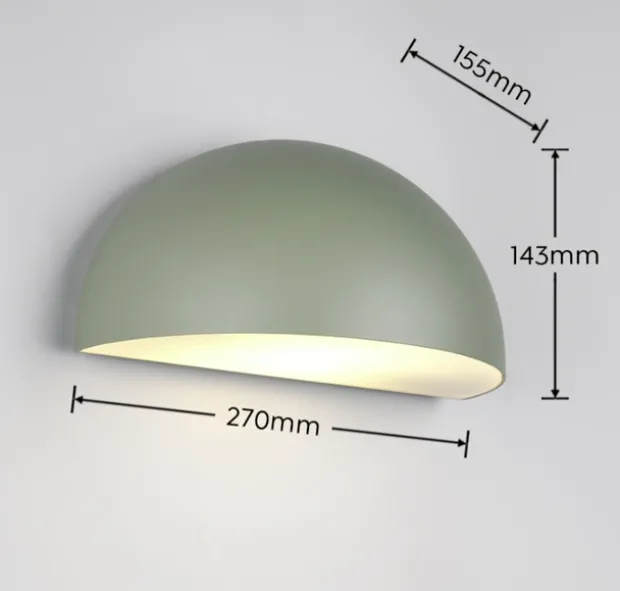 Maas utelampe vegg IP44 27cm grønn