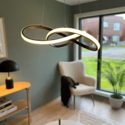 Manhatten LED taklampe 47cm sort