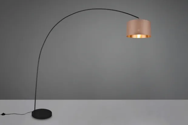 Mansur gulvlampe 210cm sort