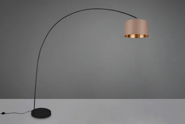 Mansur gulvlampe 210cm sort