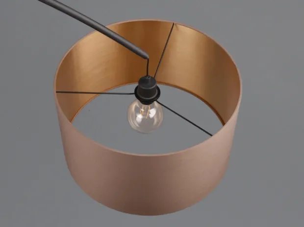 Mansur gulvlampe 210cm sort