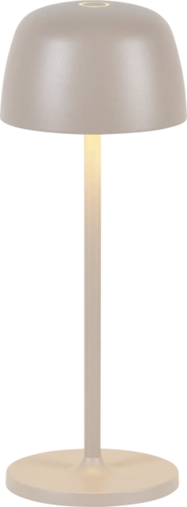 Mars LED oppladbar utelampe bord IP65 28cm beige