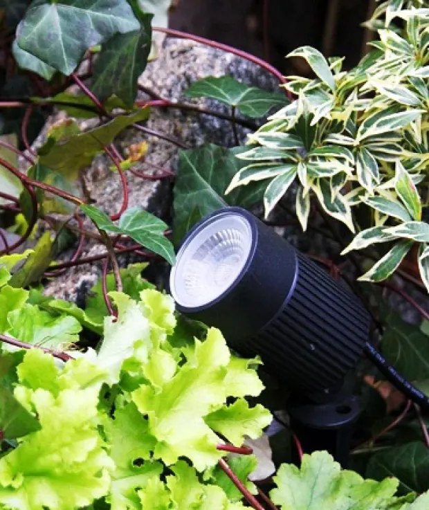 Medusa LED utelampe spot IP67 sort