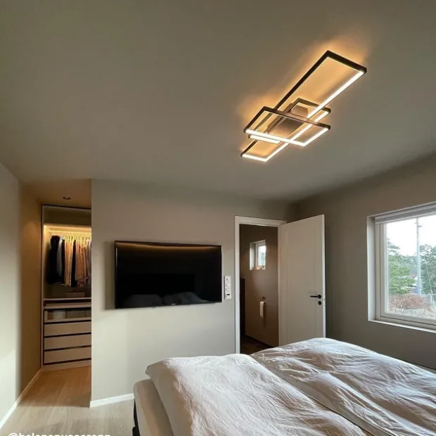 Middletown LED plafond taklampe 100cm sort