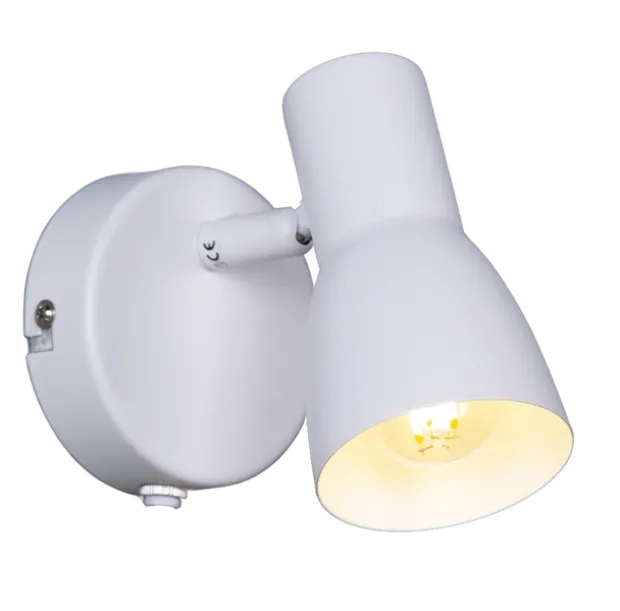 Mikes leselampe vegg 11,5cm hvit