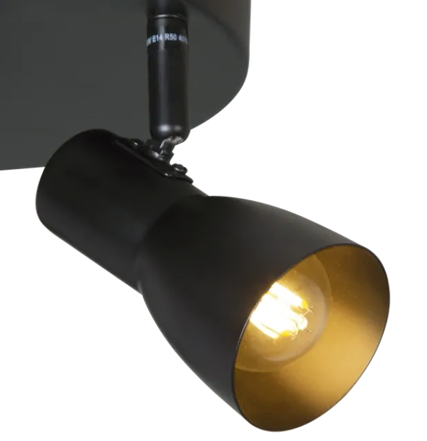 Mikes takspot 3lys 35,5cm sort