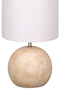 Milla bordlampe 53cm travertine/hvit