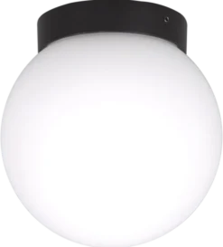 Milo LED plafond taklampe IP44 13,5cm sort