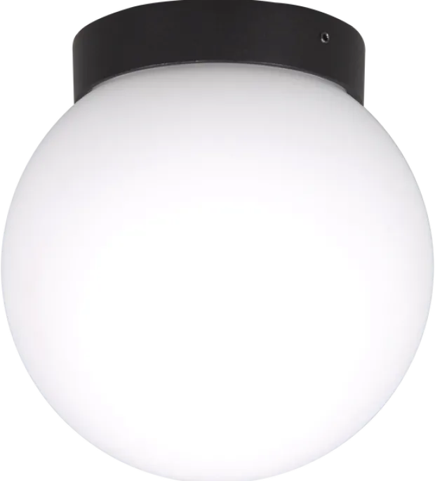 Milo LED plafond taklampe IP44 13,5cm sort