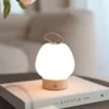 Mizar LED oppladbar bordlampe 19cm natur