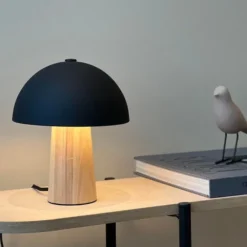 Mushroom bordlampe 24cm natur
