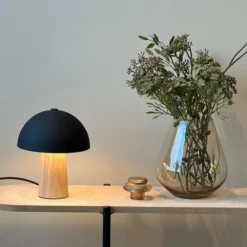 Mushroom bordlampe 24cm natur