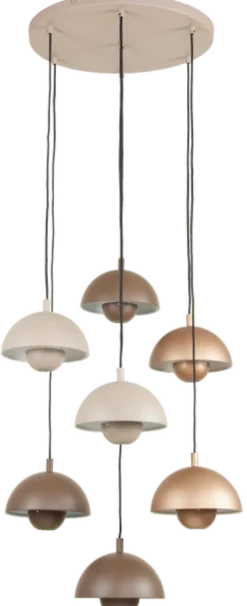 Mycena taklampe rondell 7lys 59cm flerfarget