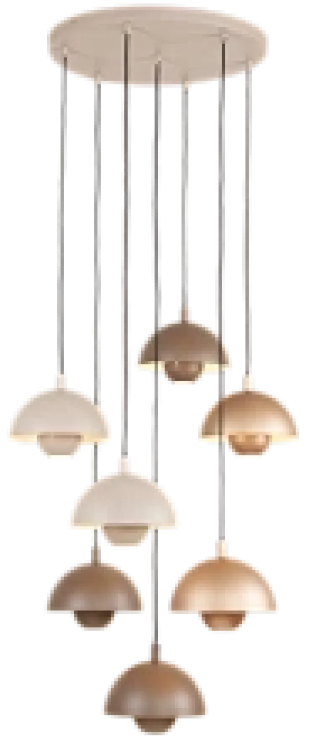 Mycena taklampe rondell 7lys 350cm oppheng flerfarget