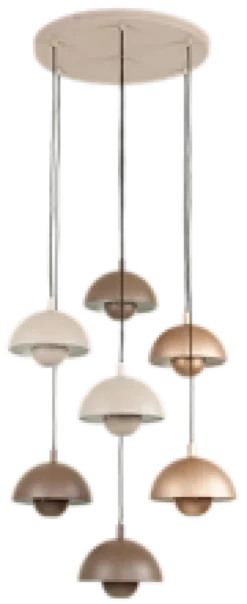 Mycena taklampe rondell 7lys 350cm oppheng flerfarget