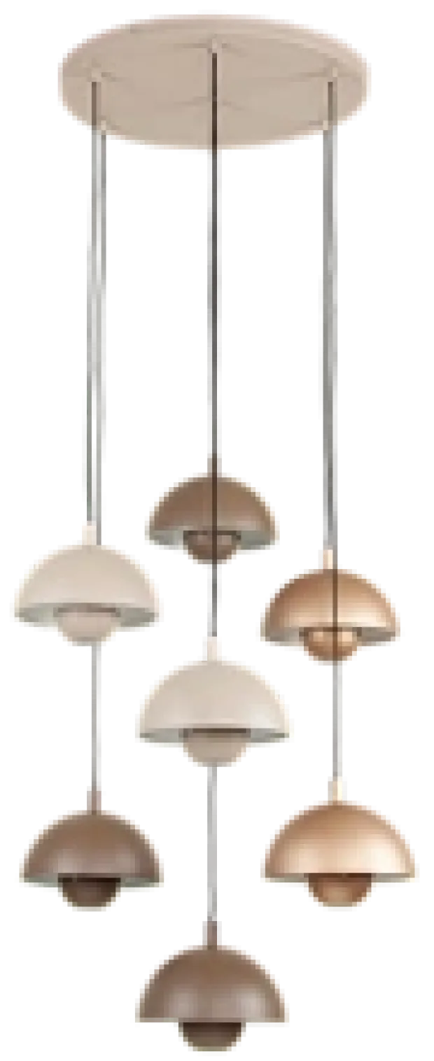 Mycena taklampe rondell 7lys 350cm oppheng flerfarget