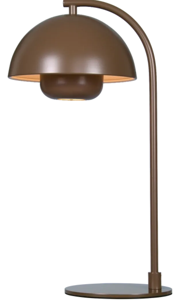 Myla LED oppladbar bordlampe 45cm brun