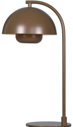 Myla LED oppladbar bordlampe 45cm brun