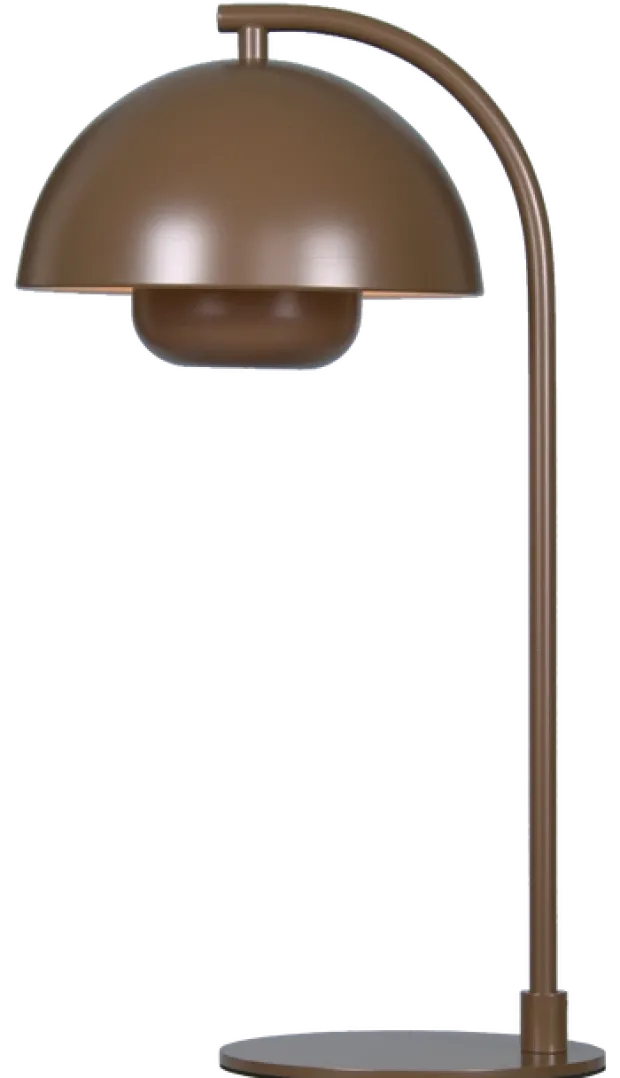Myla LED oppladbar bordlampe 45cm brun