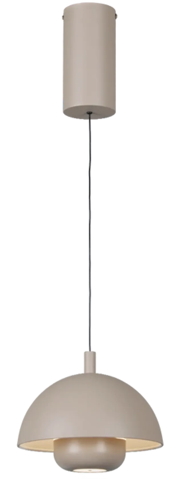 Myla LED oppladbar pendel 20cm beige