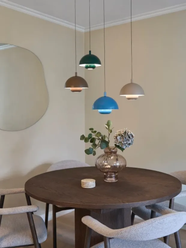 Myla LED oppladbar pendel 20cm blå