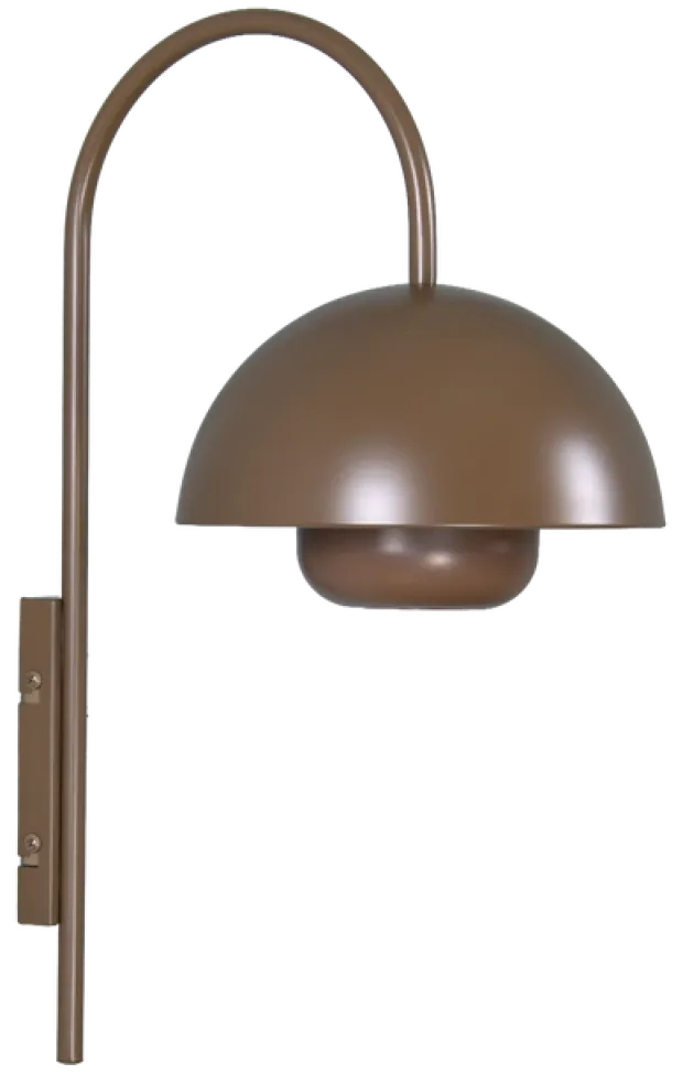 Myla LED oppladbar vegglampe 45cm brun