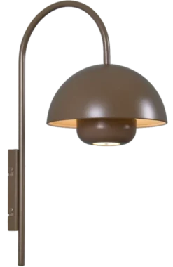 Myla LED oppladbar vegglampe 45cm brun