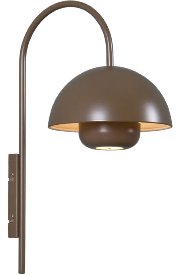 Myla LED oppladbar vegglampe 45cm brun