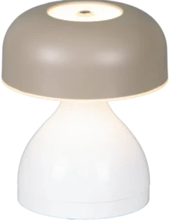 Myla Mini LED oppladbar bordlampe 12cm beige