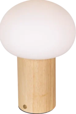 Nara LED oppladbar bordlampe 26cm natur