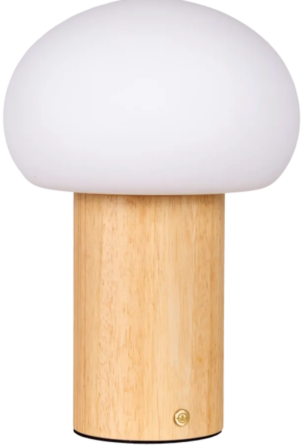 Nara LED oppladbar bordlampe 26cm natur