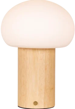 Nara LED oppladbar bordlampe 26cm natur