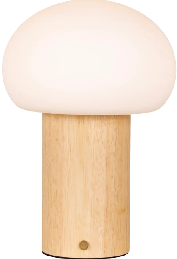 Nara LED oppladbar bordlampe 26cm natur