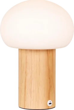 Nara LED oppladbar bordlampe 26cm natur