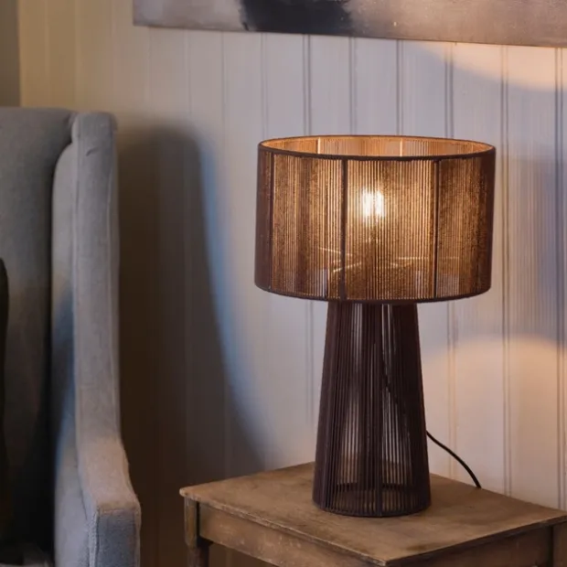 Naya bordlampe 46cm brun