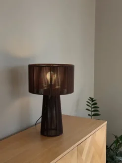 Naya bordlampe 46cm brun
