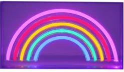Neon Rainbow bordlampe flerfarget