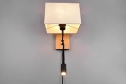 Nilam LED vegglampe m/lesearm 30cm natur